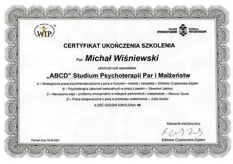 Psycholog Kraków, psycholog Michał Wiśniewski, psychoterapeuta Kraków, seksuolog Kraków, psychoterapia Kraków