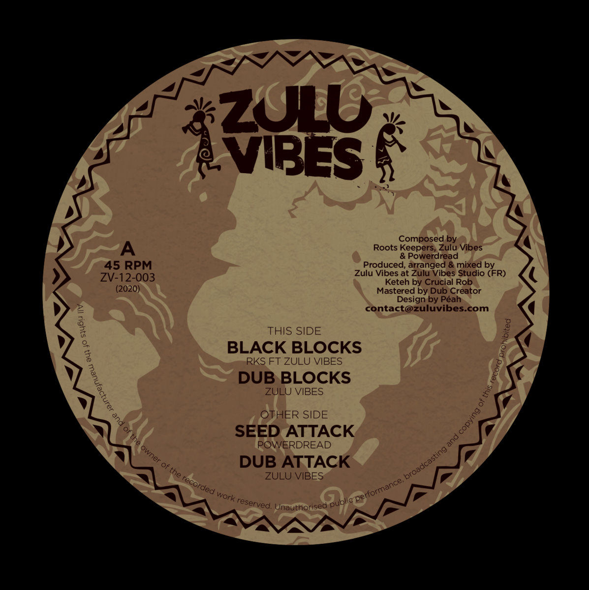 RKS Ft Zulu Vibes / Power Dread ‎– Black Blocks / Seed Attack