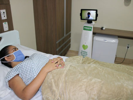 Hospital privado em João Pessoa é pioneiro no uso de robô para tratamento de pacientes com Covid-19