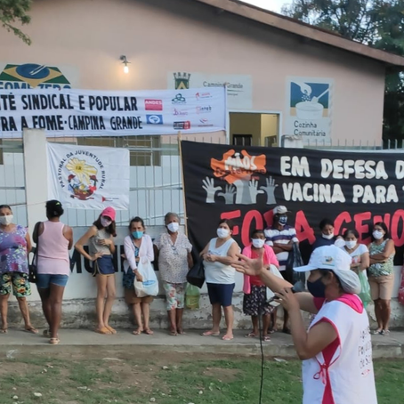 “Comitê contra a Fome" ocupa Cozinha Comunitária e distribuem refeições gratuitas para a população