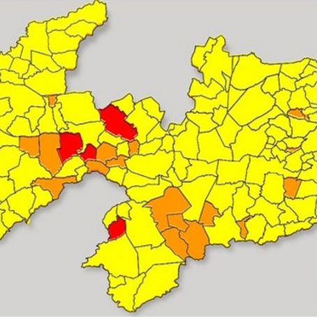 Bandeiras amarelas voltam a predominar em 84% dos municÃpios na 23ª avaliação do Plano Novo Normal