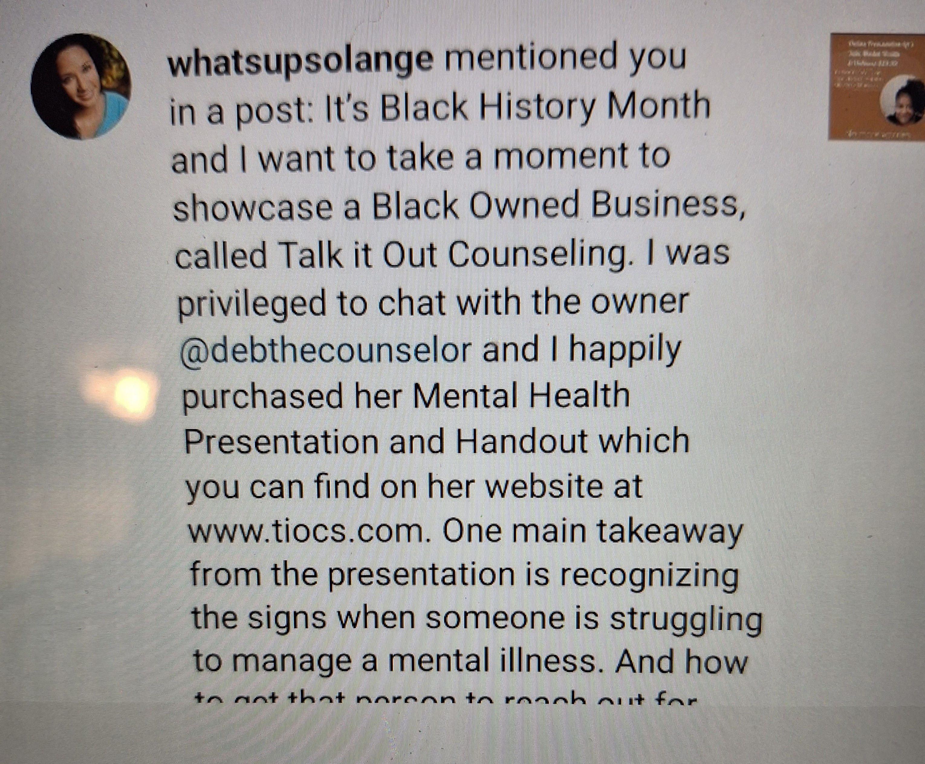 Testimonial-Solange-The Whole Self, Audio Video & Handout