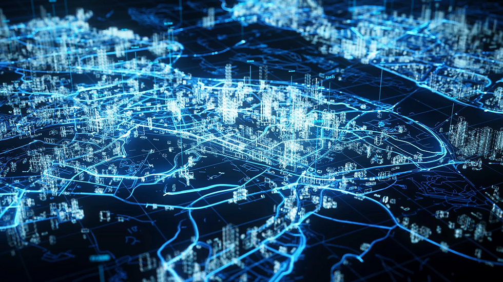 Connected infrastructure network showing resilience across physical, digital and operational environments.