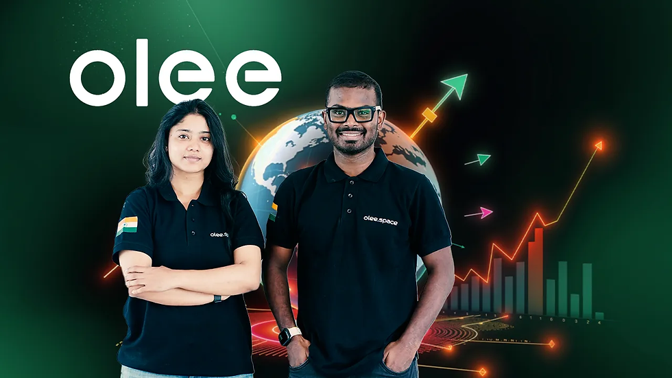 Olee Space founders Suman Hiremath and James Solomon.