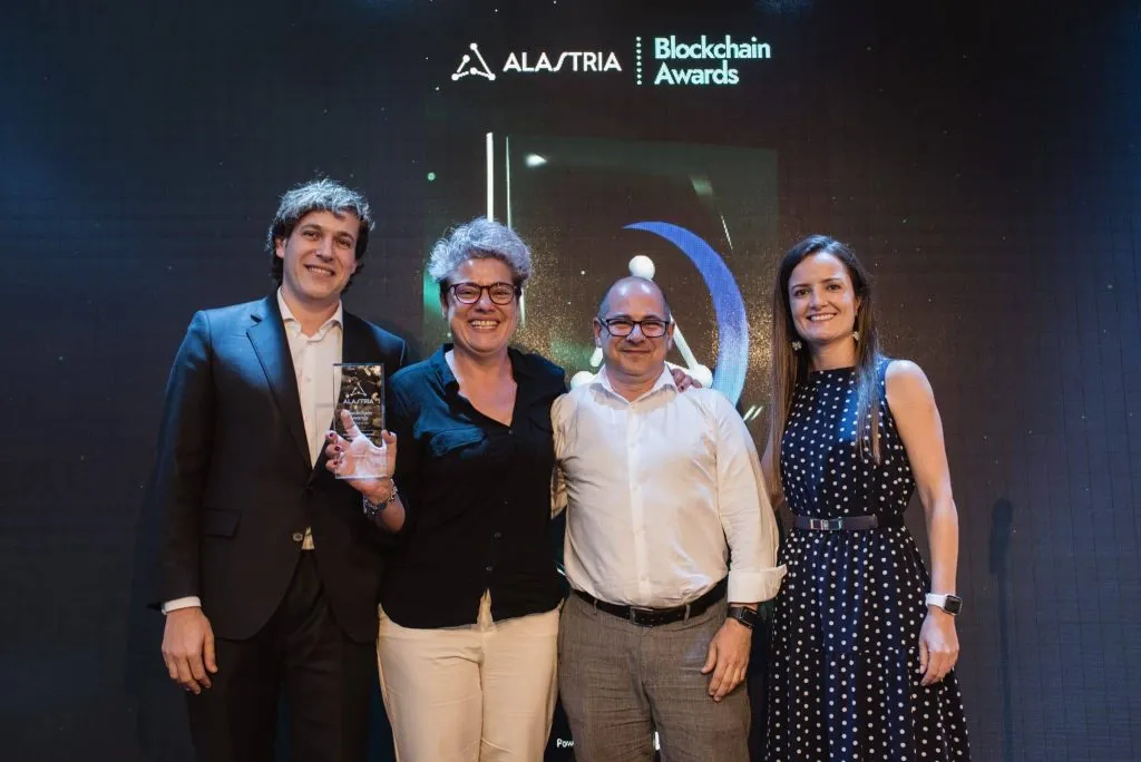 Blockiure award winners Alastria 2023 key representatives