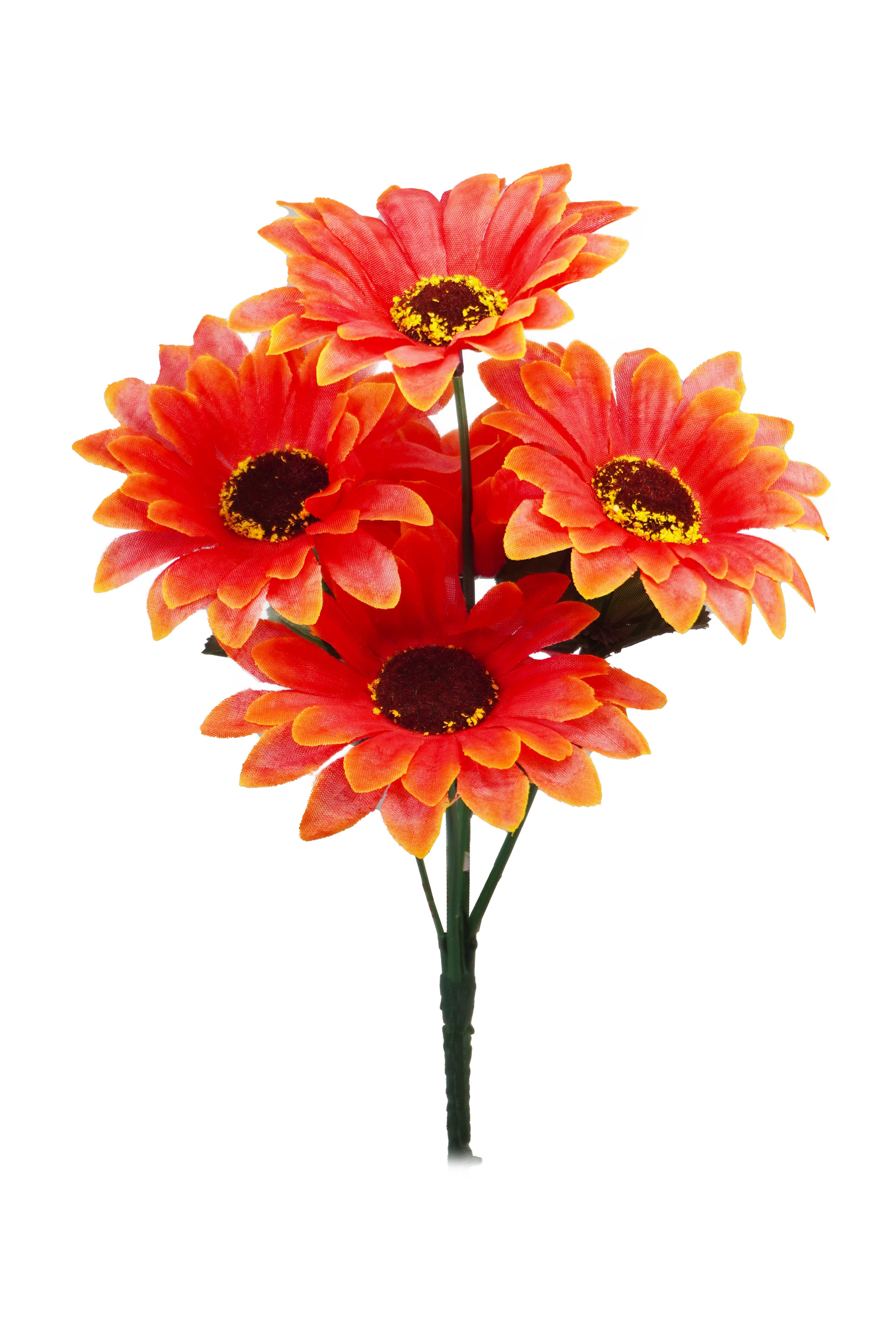 Buquê 30 cm 5 Flores 2 Camadas