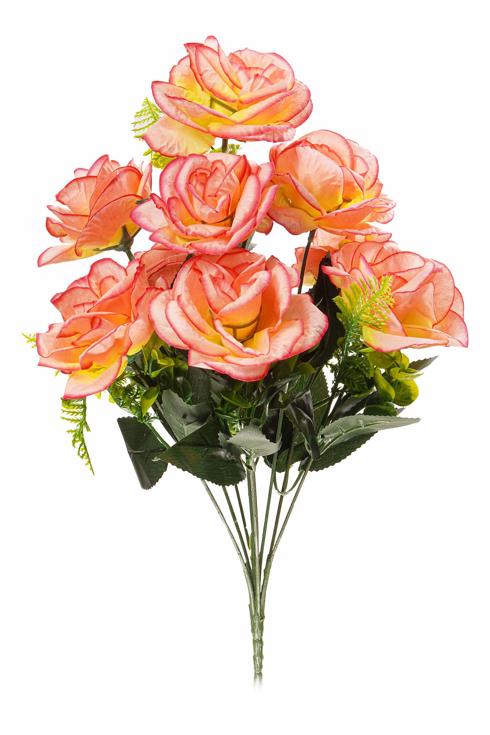 Miniatura: BUQUÊ ROSA ABERTA 9 FLORES 42 CM