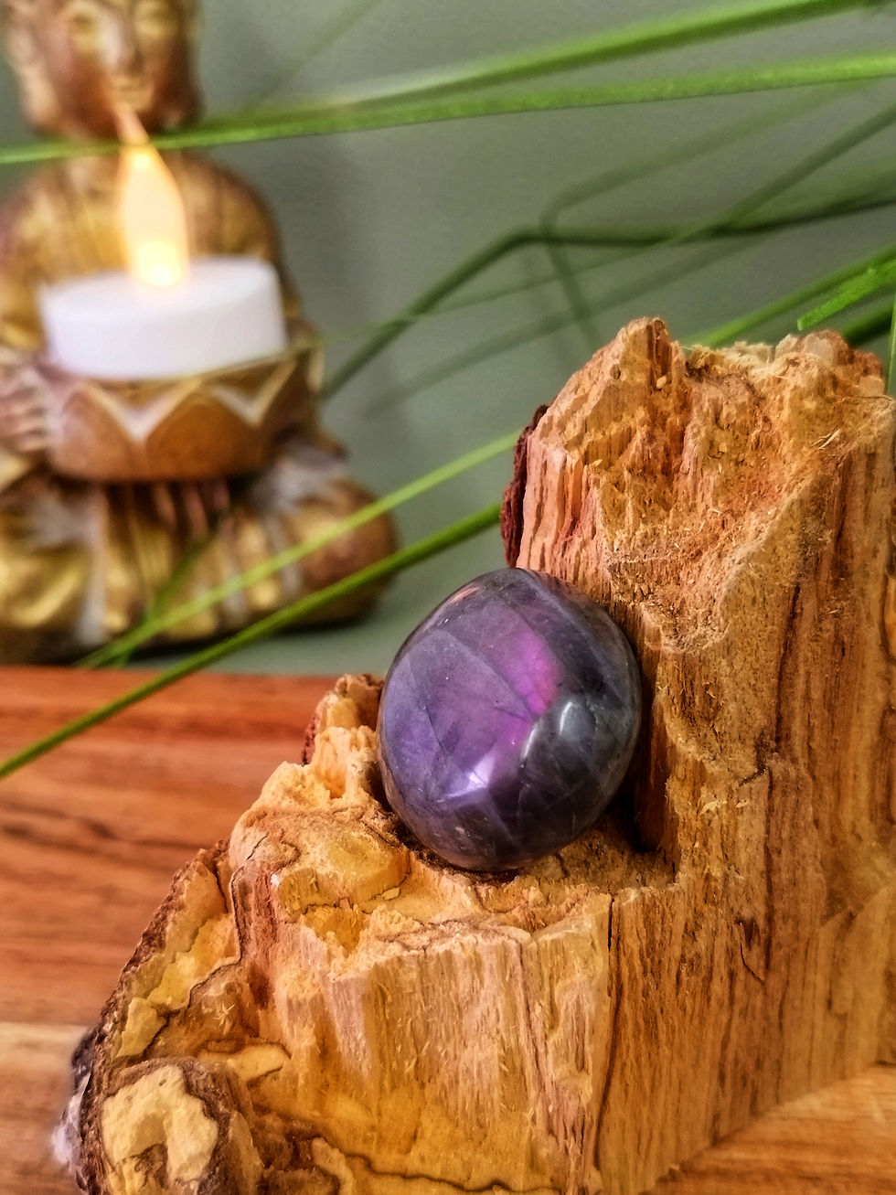 Miniature : Labradorite rose Galet