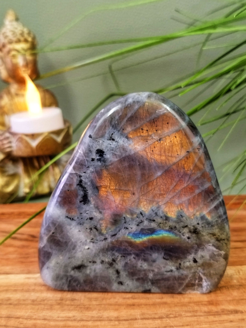 Miniature : Labradorite rose forme libre