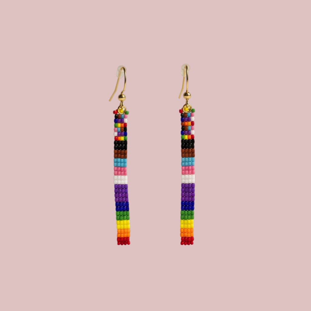 Pride Ladder Stitch Earrings