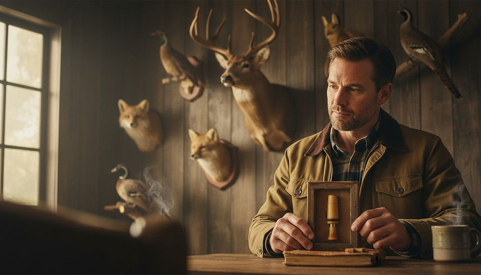 Thumbnail: Framed Medium Duck Calls