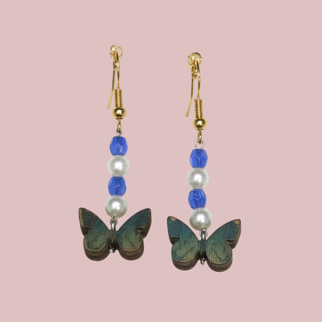 Blue Butterfly Earrings