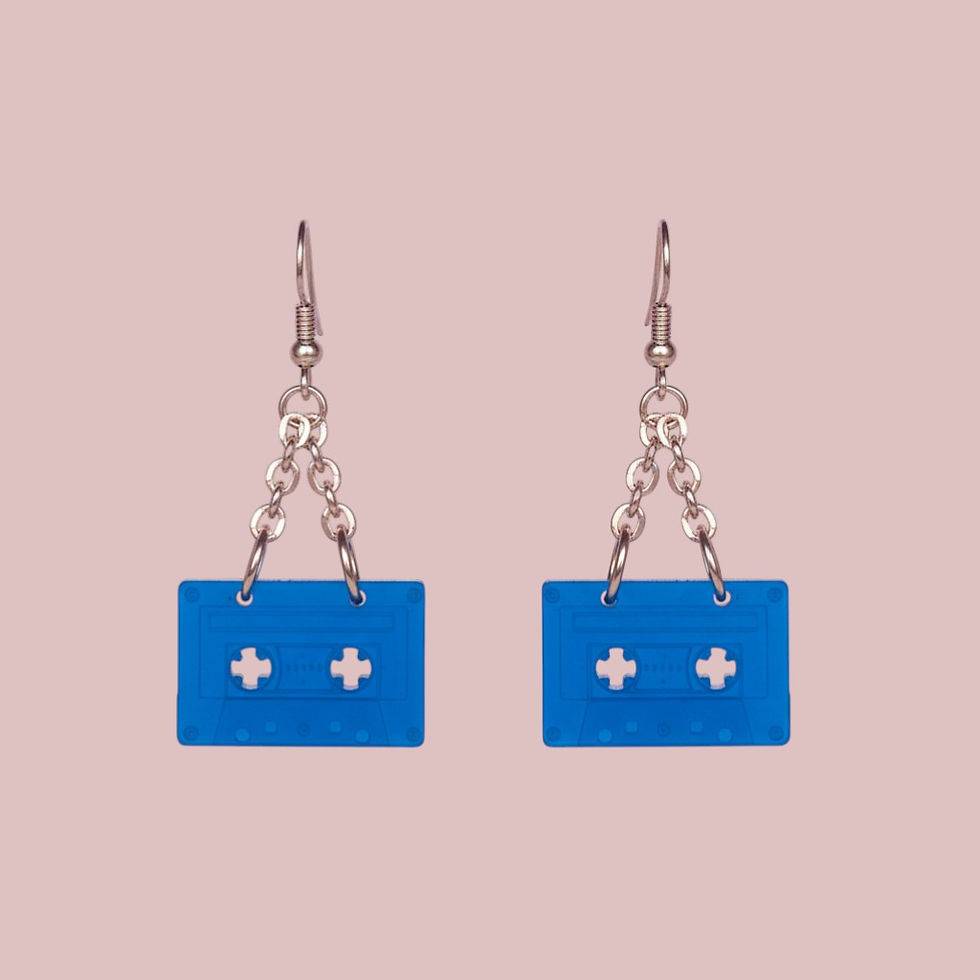 Thumbnail: Cassette Tape Earrings