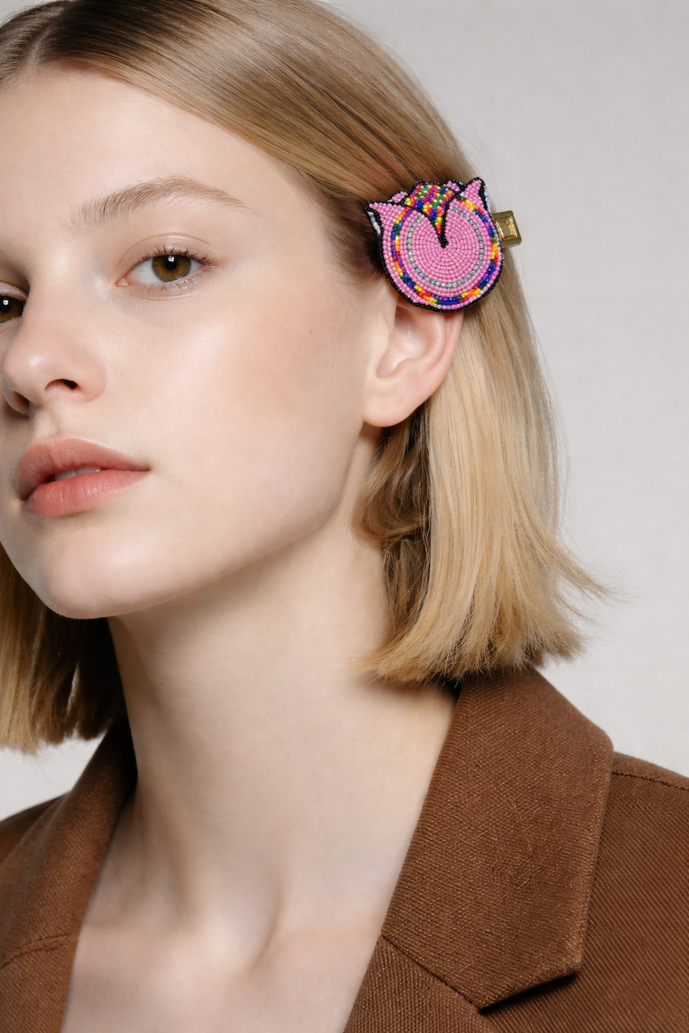 Thumbnail: Rainbow Tulip Hair Clip