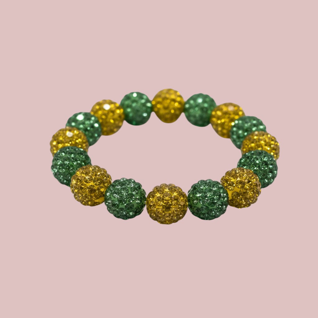 Green and yellow medium bracelet