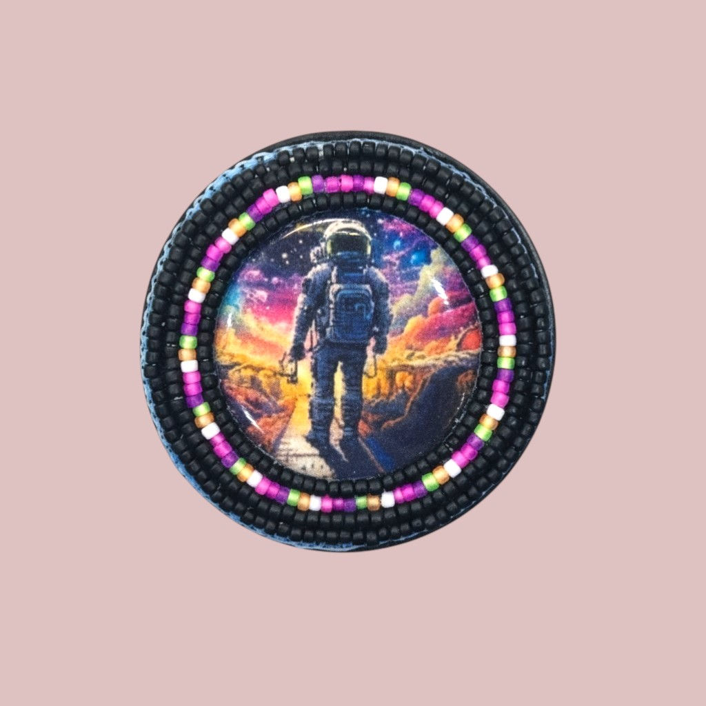 Psychedelic Moon Man  Popsockets