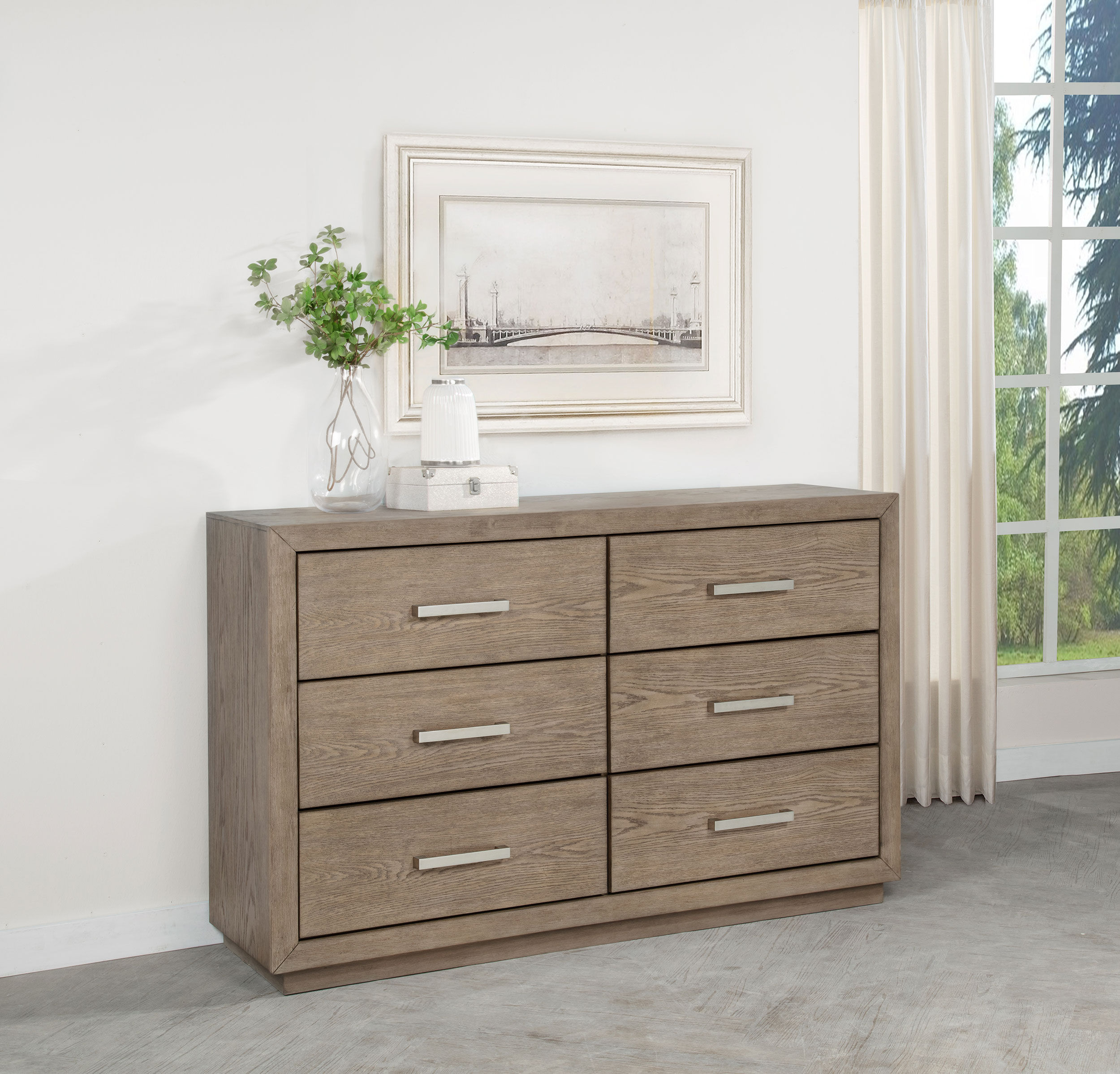 Kenora 6-drawer Dresser Barley Brown