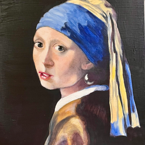 Johannes Vermeer Master Copy. "Girl with the Pearl Earring"