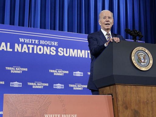 President Biden speaks to Tribal Leaders at White House Summit