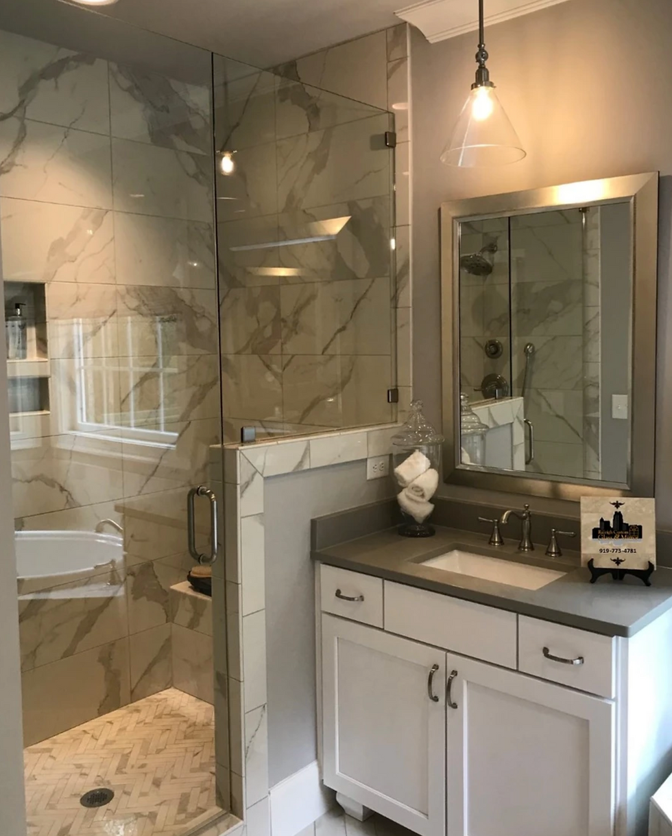 glass shower installation Raleigh