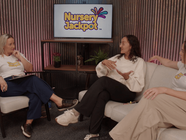 The Nursery Jackpot podcast being recorded in a studio