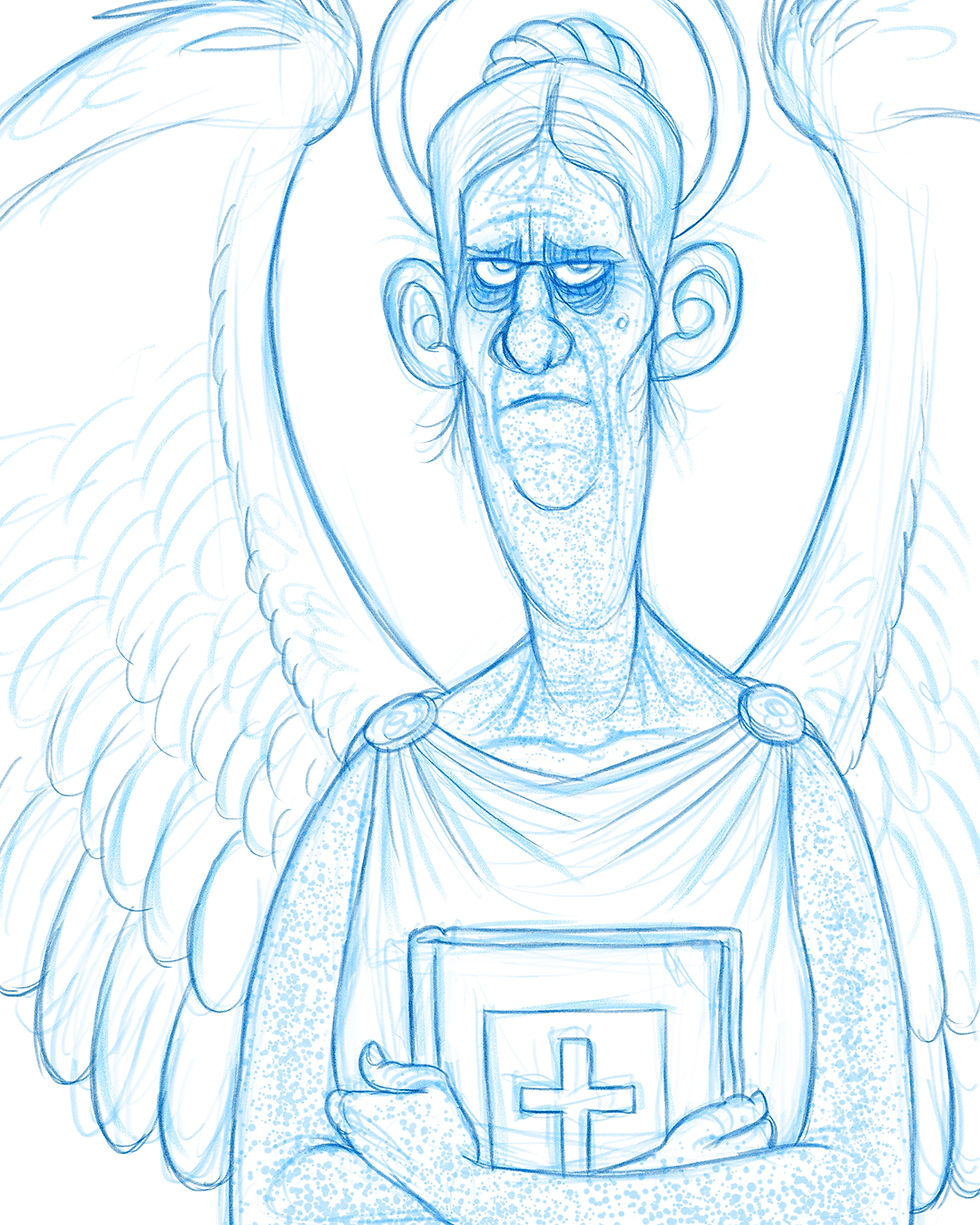 Grumpy angel