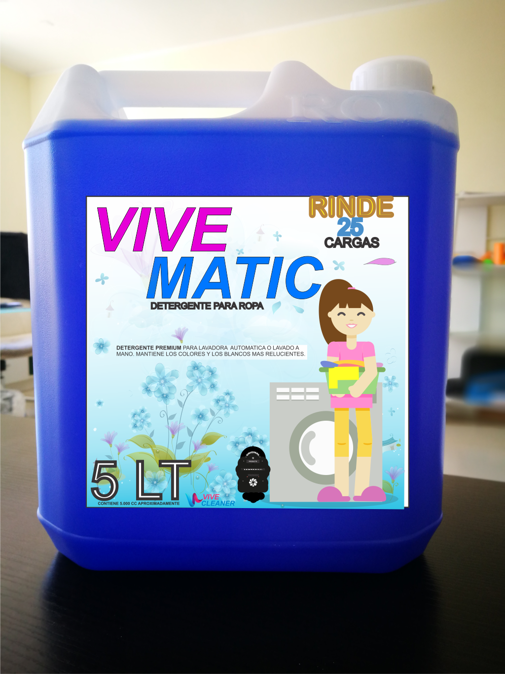 Detergente Vive Matic Pro 5 litros