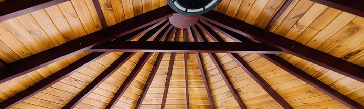 Structural beam work exposed and finished