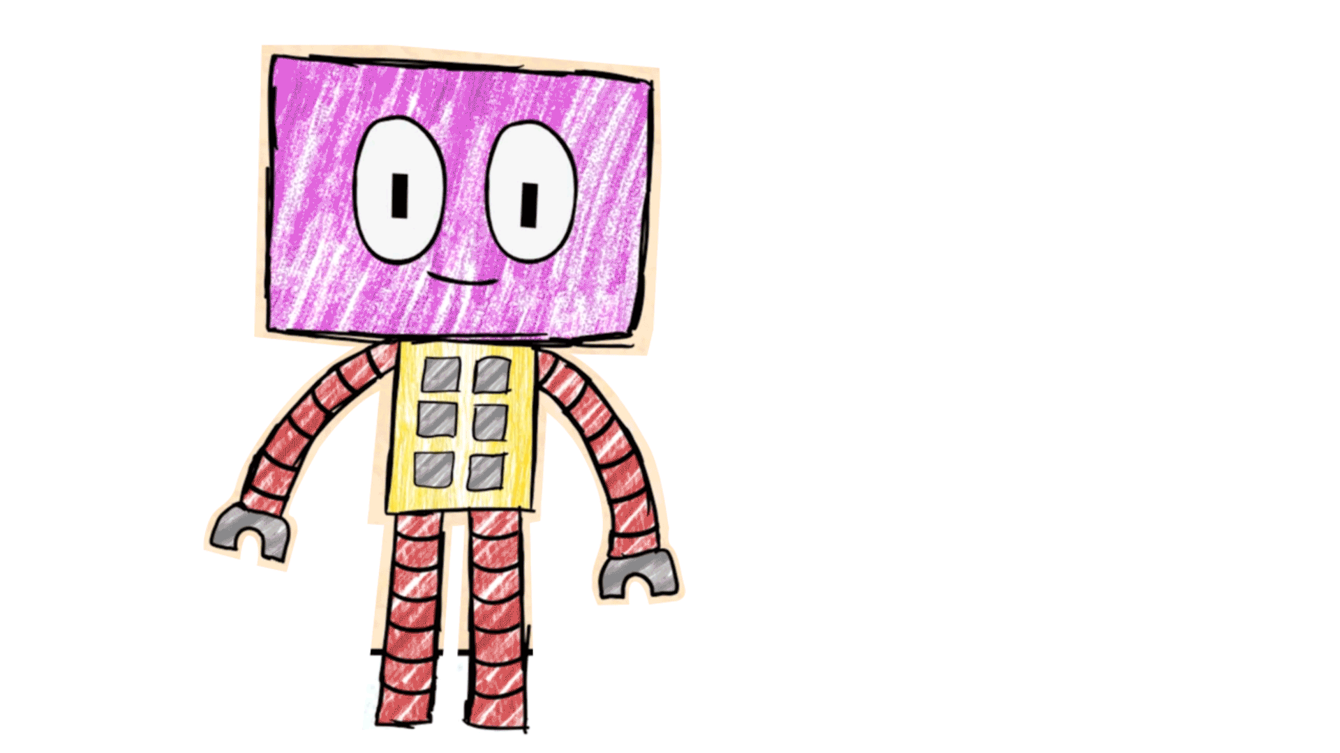 Rookie Robot waving Gif