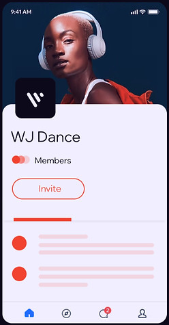 Join WJ Dance through the Spaces by Wix app to register for classes, manage memberships, and stay updated.