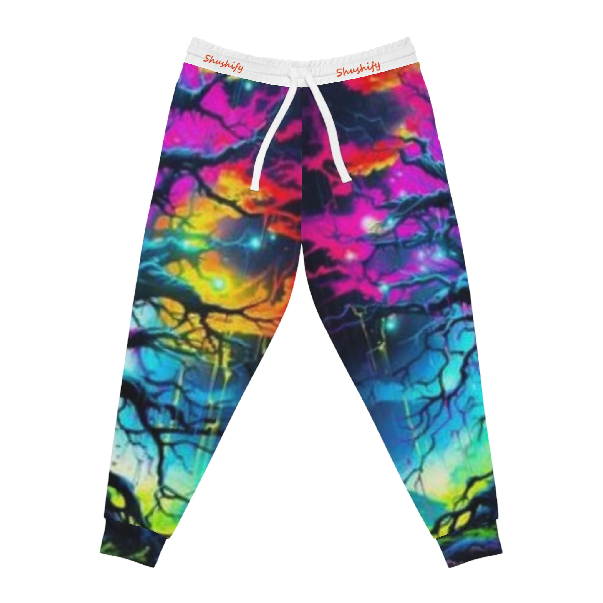 Vibrant Artistic Joggers - Colorful Sweatpants for Active Lifestyle