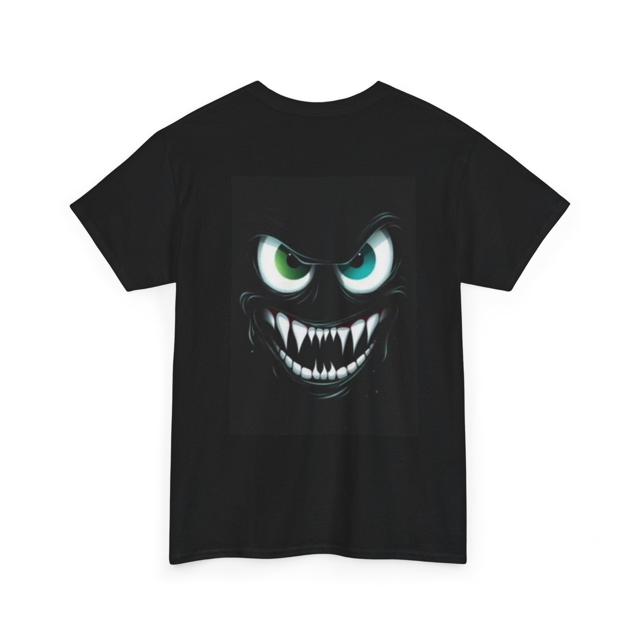 Unisex Heavy Cotton Tee - Spooky Smile Graphic Tee 