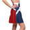 Thumbnail: Patriotic Skater Skirt with Skateboarder Design - Perfect for Active Women
