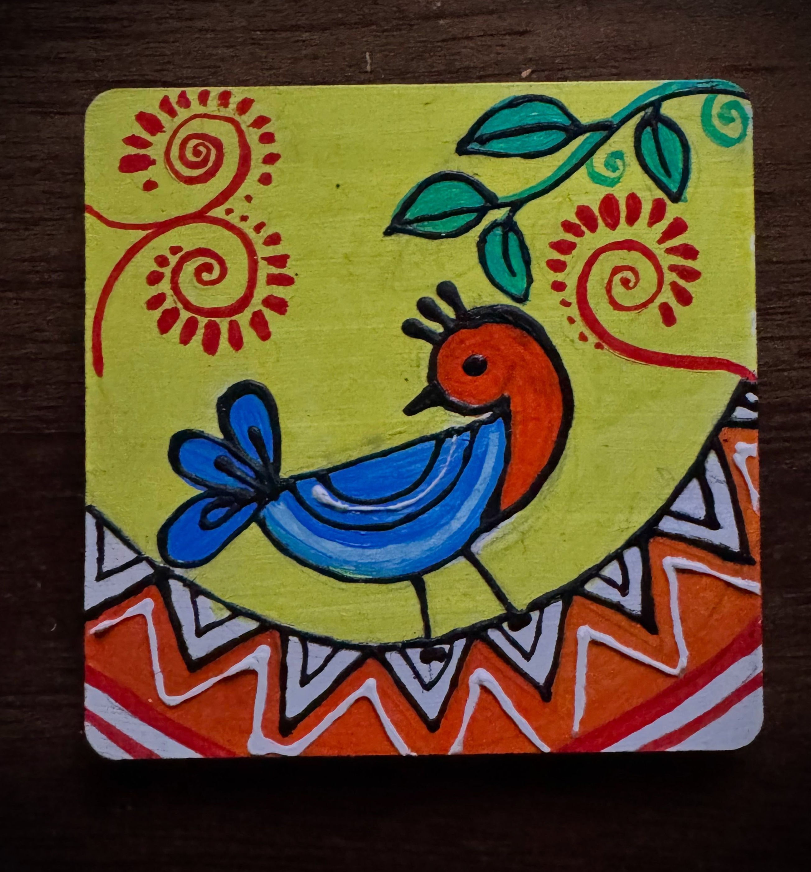 Fridge Magnets (Handmade-Fabric Art)