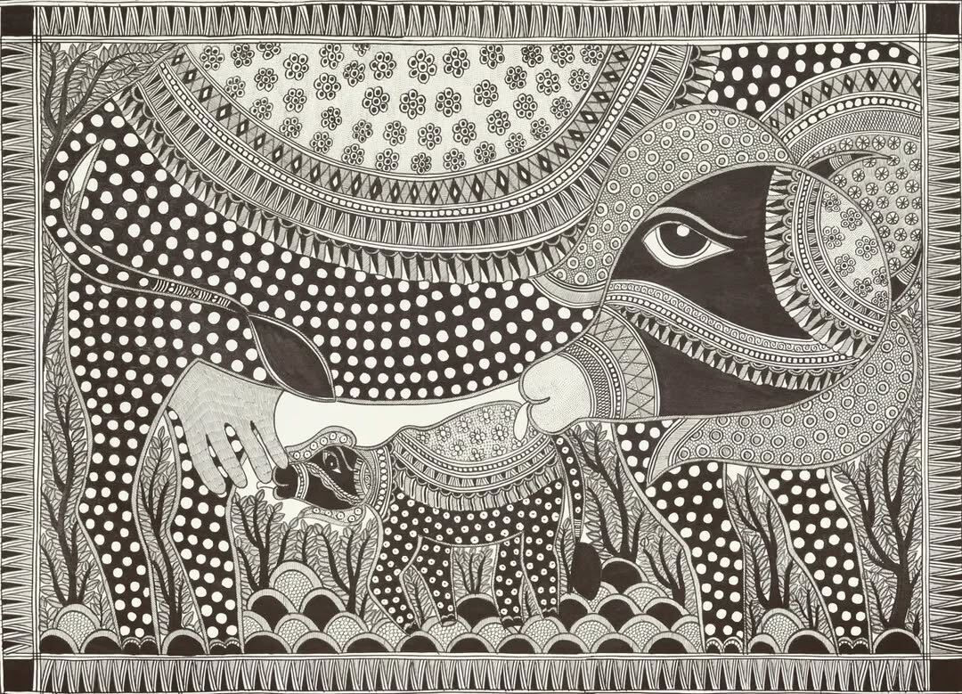 Madhubani Painting (#7 Art by Raja)