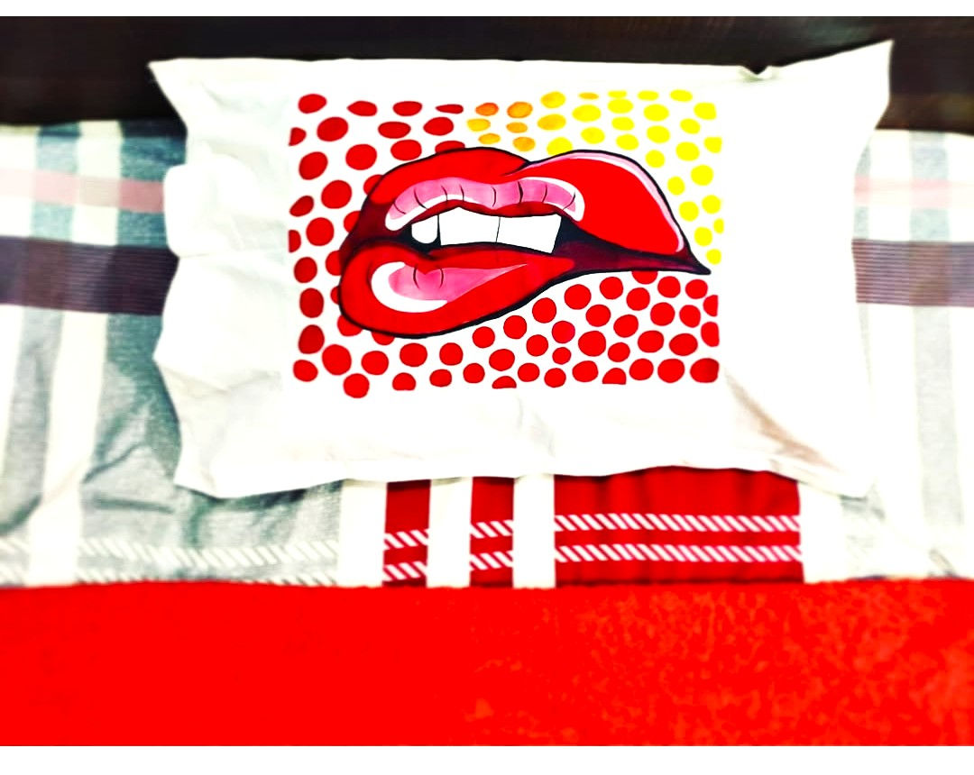 Handmade pillow (Fabric Art)