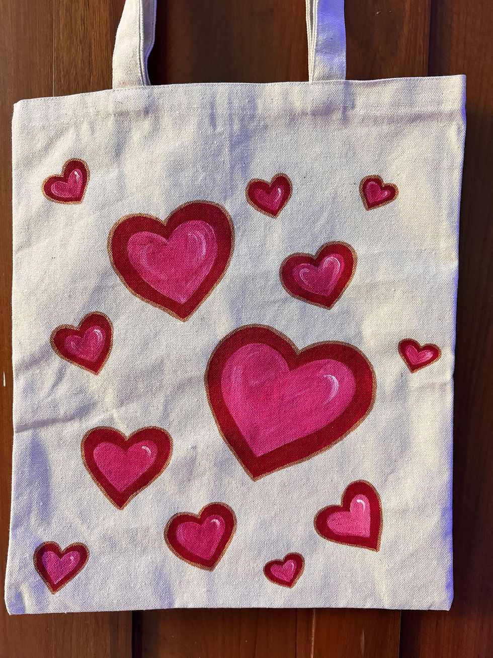 Thumbnail: Tote Bag (#6 Handmade Fabric Art )