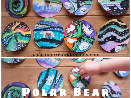 Polar Bear Penny Spinners (&Northern Lights)