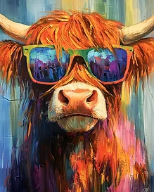 Highland Hello — Nature Limited edition canvas art by Studio B Fine Arts