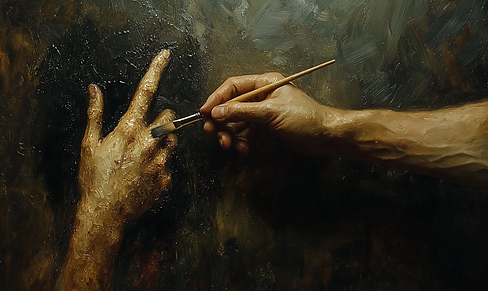 thor11five1_An_HD_image_of_a_masculine_hand_holding_a_brush_pai_3a997d01-e961-44b7-b09a-0c