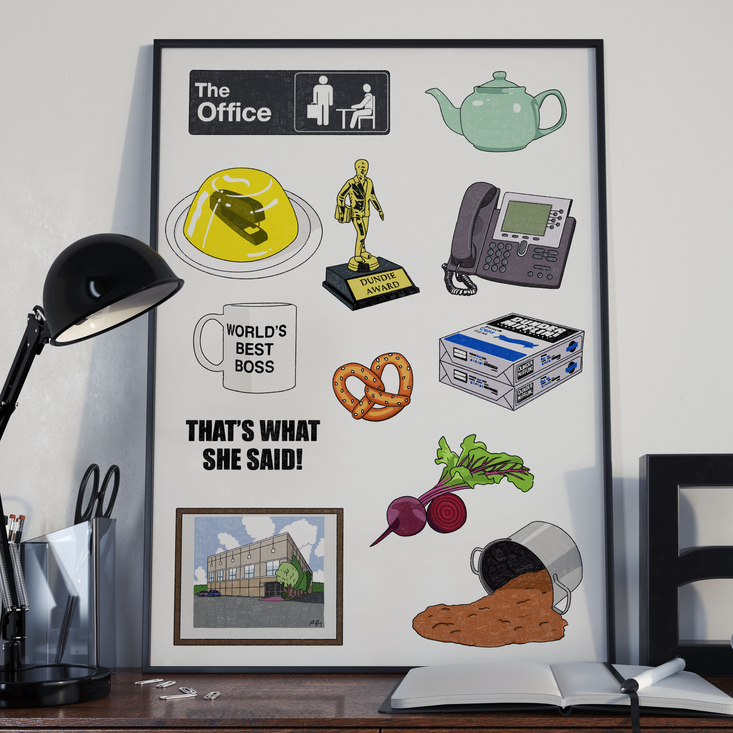 Lámina objetos The Office