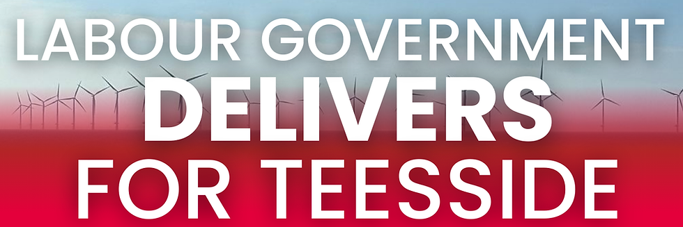 Labour delivers jobs, investment, and a green future for Redcar and Cleveland