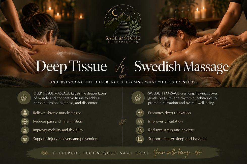 Explore Swedish and Deep Tissue Massage Techniques