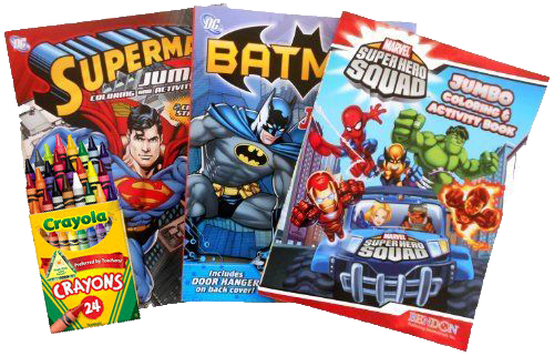 Boys Puzzle Packs/ Coloring Books