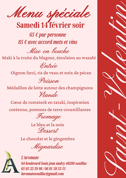 Menu Saint-Valentin Classique Chic Rouge Rose (1).png