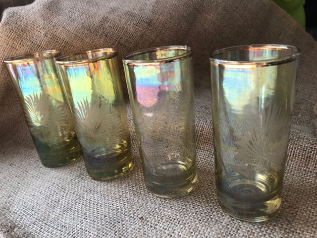 vintage glass set