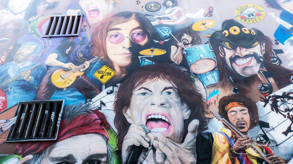 Rockstar-Graffiti von Art4000 - Gerbergässlein, Basel