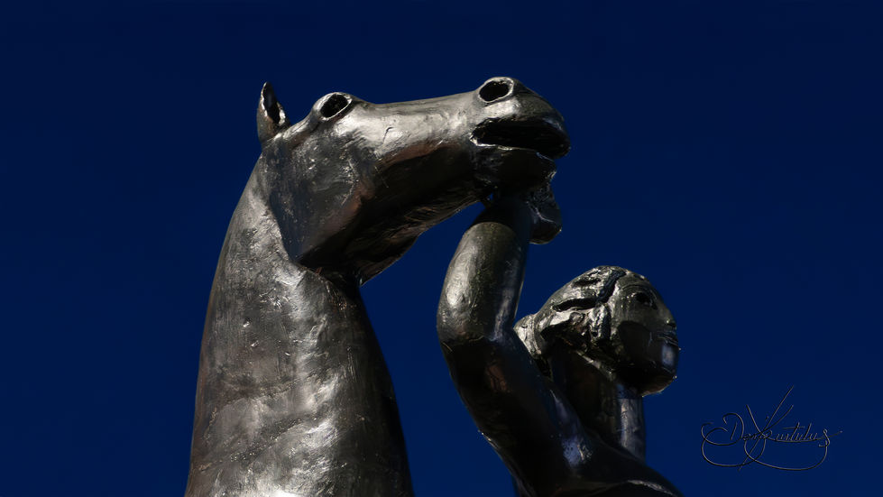 Amazone mit Pferd von Carl Burckhardt, Mittlere Brücke - Basel