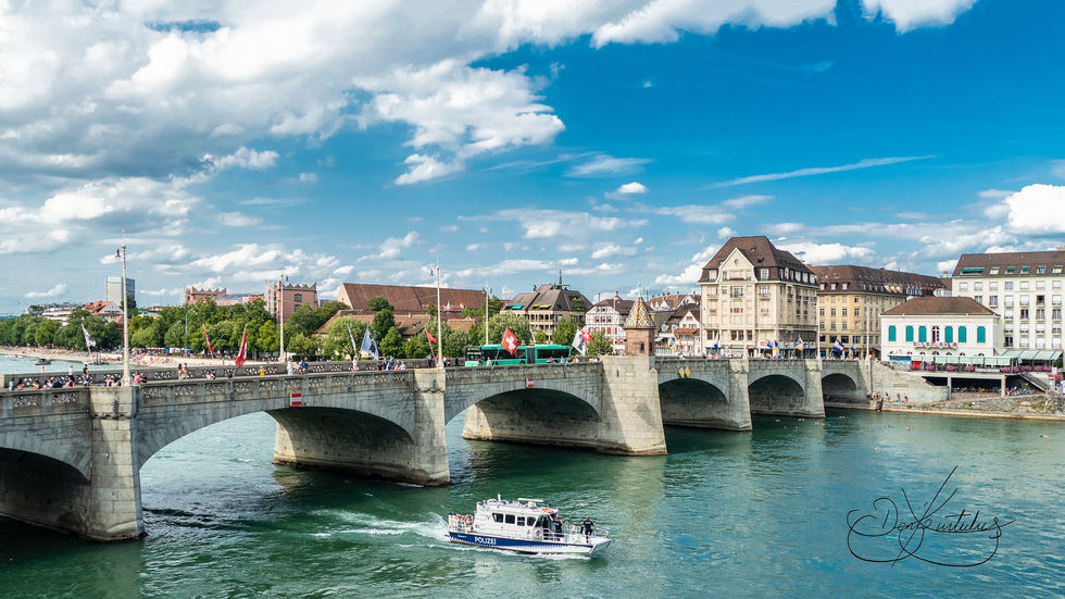 vom Grossbasel zum Kleinbasel - Mittlere Brücke, Basel
