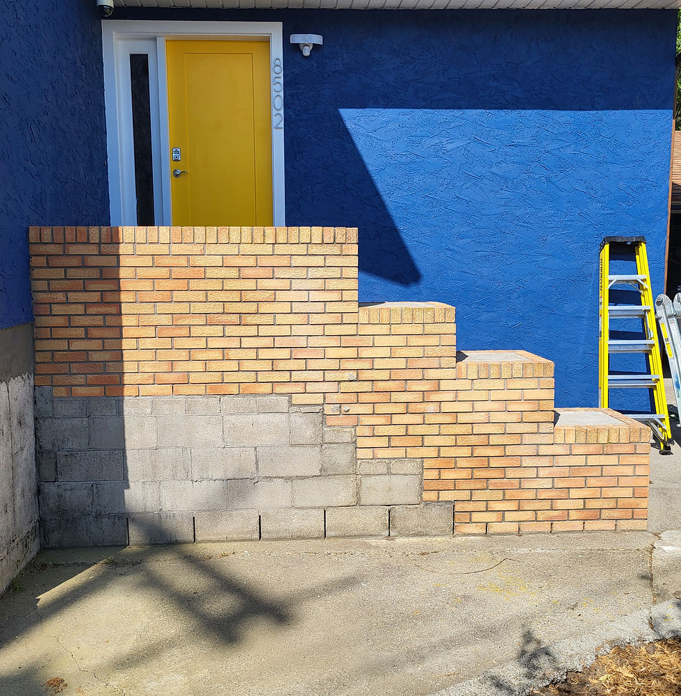 Horia front stair before